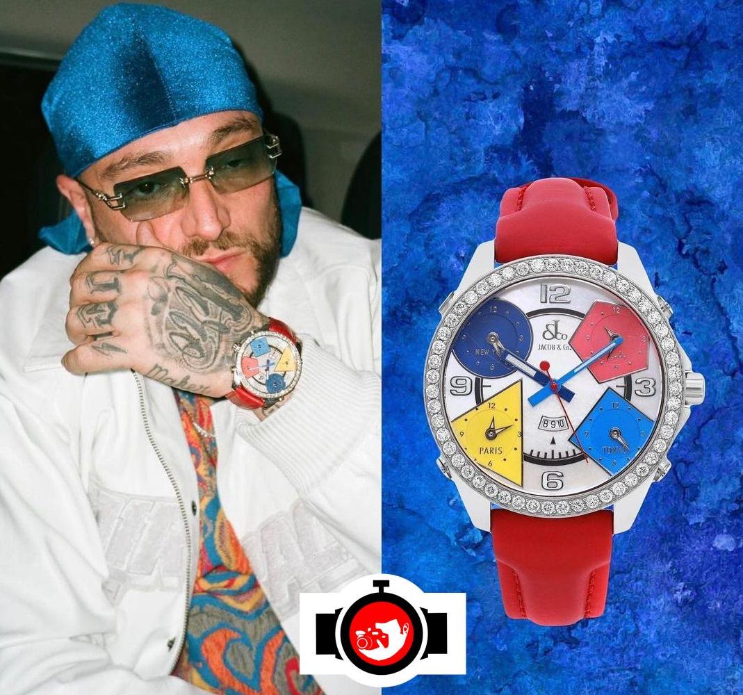 rapper Gué Pequeno spotted wearing a Jacob & Co JC1