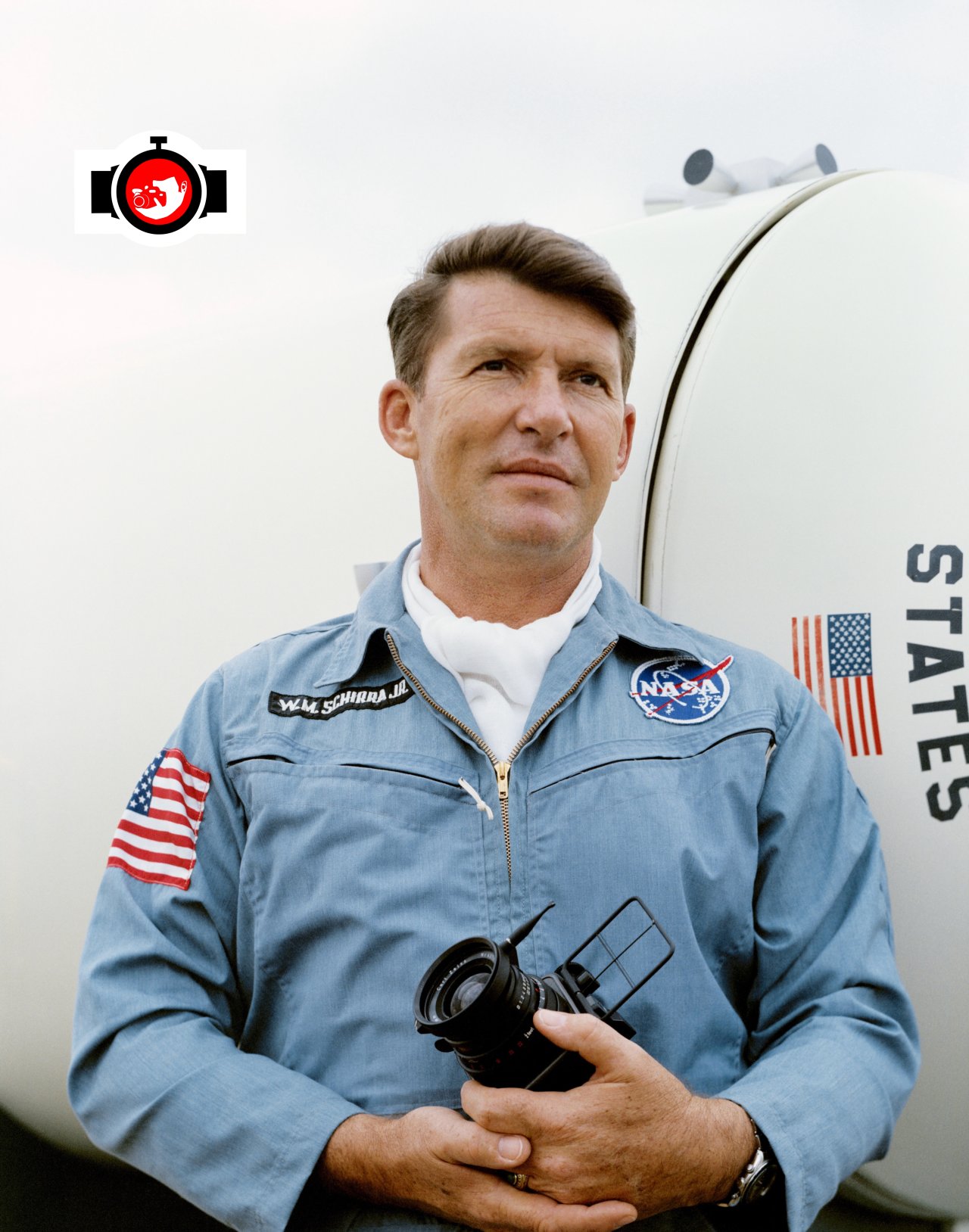 NASA Astronaut Wally Schirra Spotted Wearing Rolex Cosmograph Daytona Ref. 6240 During Apollo 7 Mission in 1968