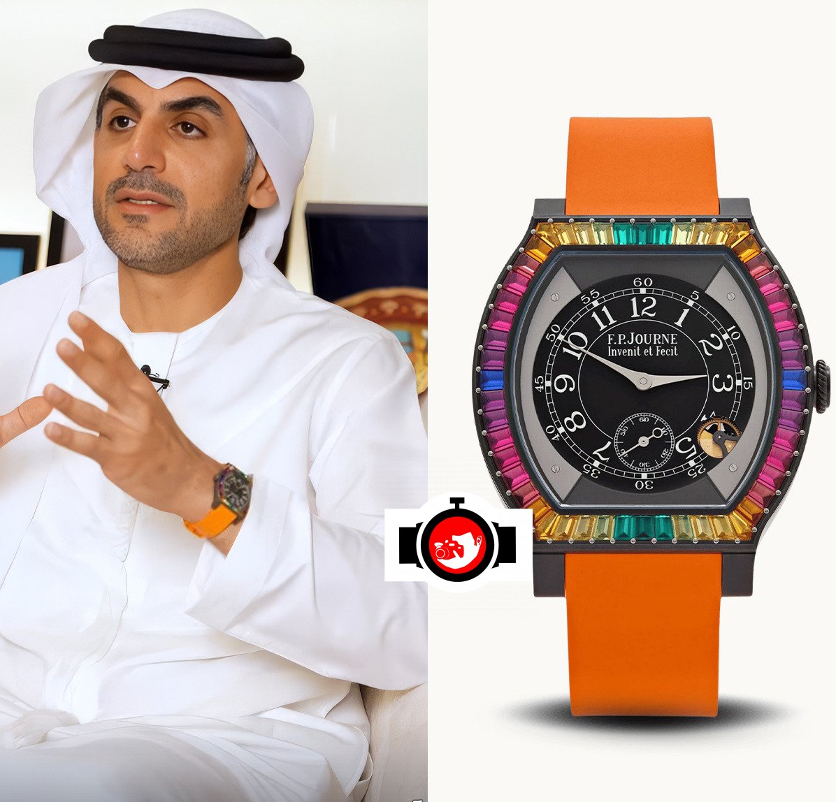 entrepreneur Marwan Ibrahim Haji Nasser spotted wearing a F.P. Journe