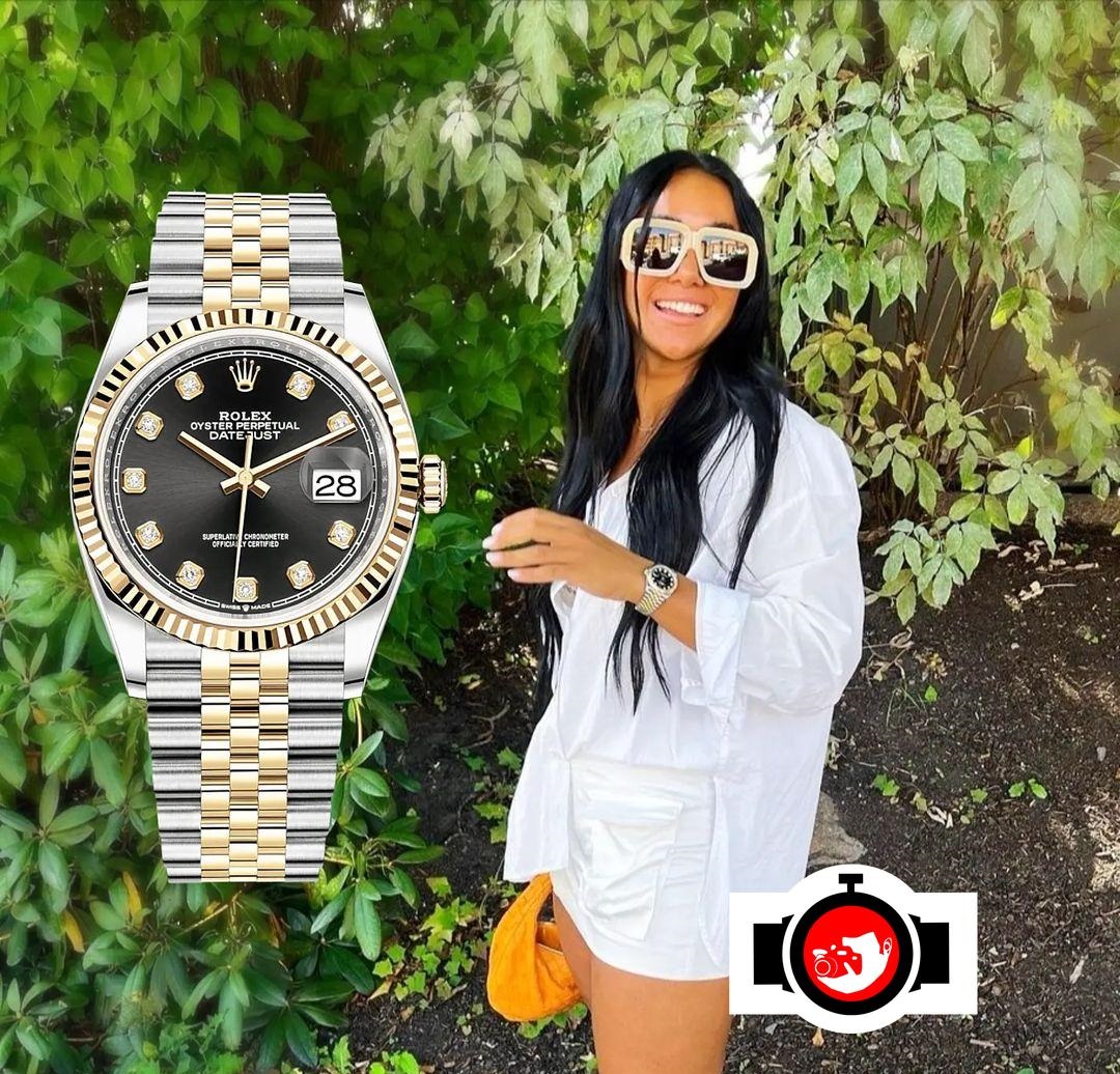 influencer Vita Mashadi spotted wearing a Rolex 