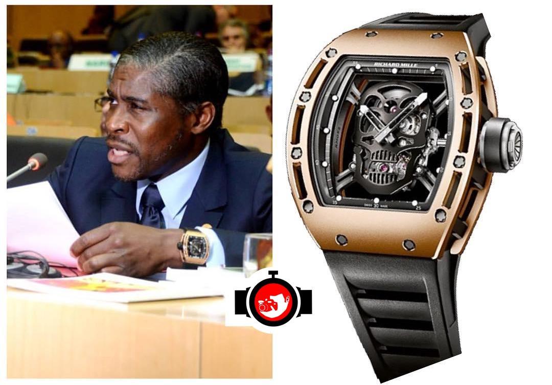 politician Teodoro Nguema Obiang Mangue spotted wearing a Richard Mille RM52