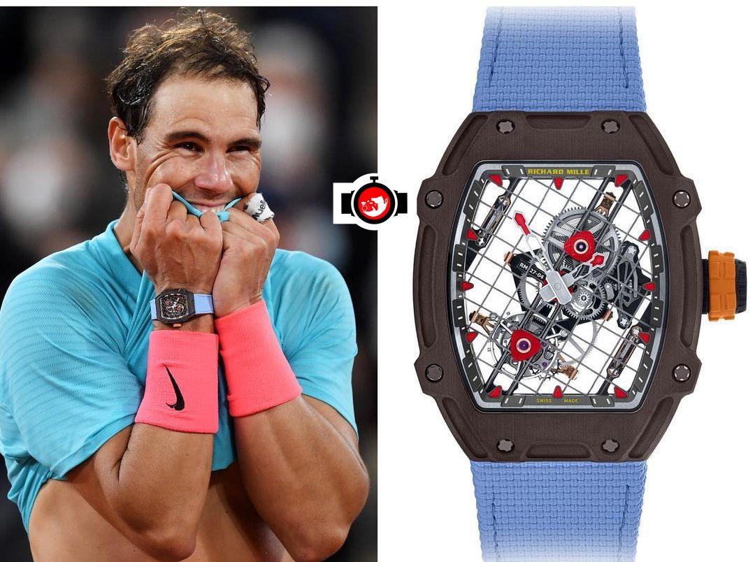 tennis player Rafael Nadal spotted wearing a Richard Mille RM27-04