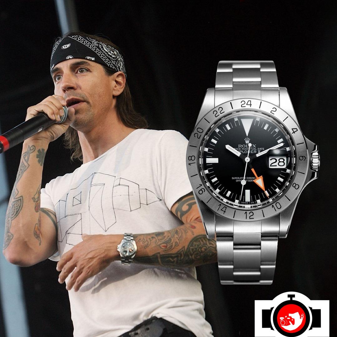 singer Anthony Kiedis spotted wearing a Rolex 1655