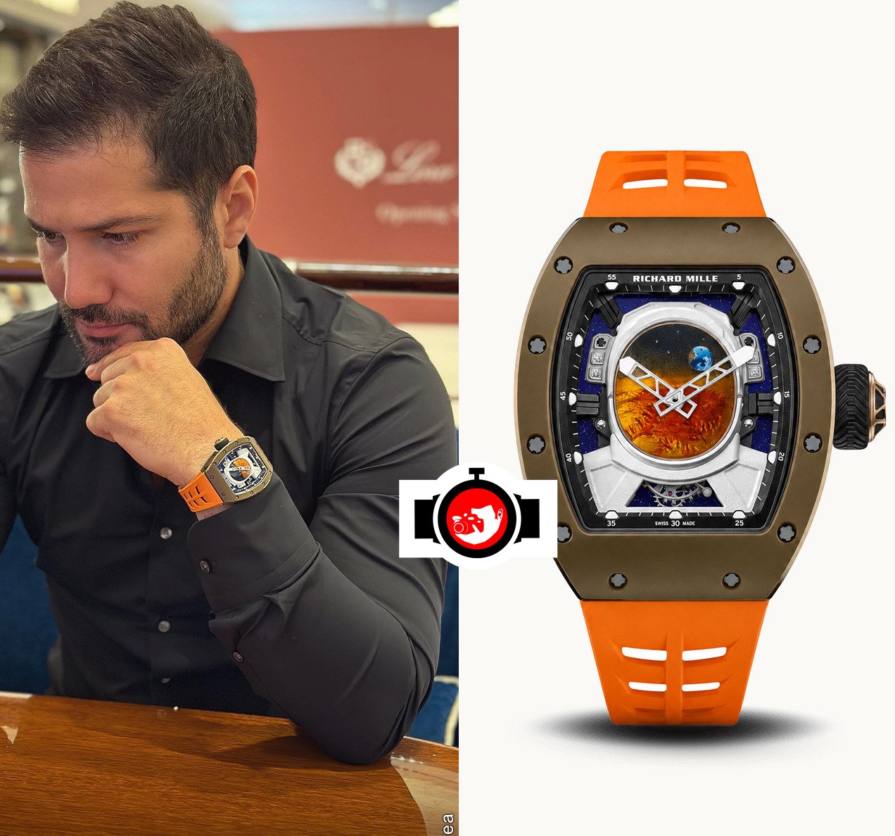 Emir Tas Spotted Wearing Richard Mille RM 52-05 Pharrell Williams Tourbillon