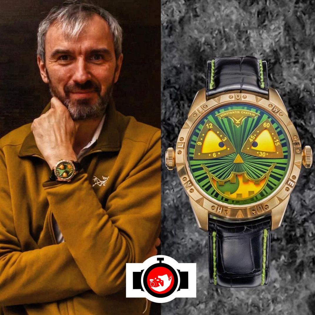 watchmaker Konstantin Chaykin spotted wearing a Konstantin Chaykin 