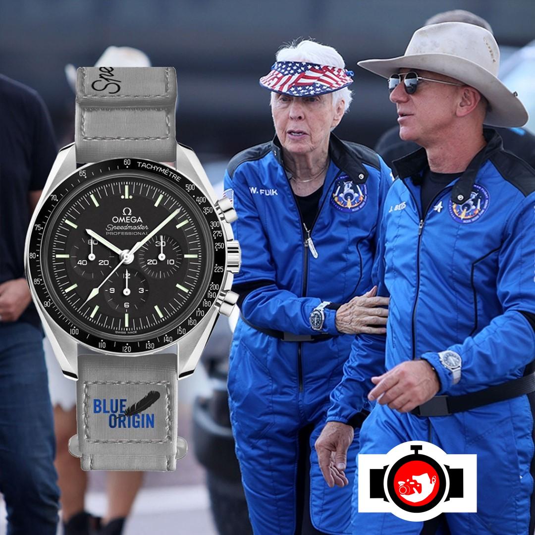 astronaut Wally Funk spotted wearing a Omega 310.32.42.50.01.001