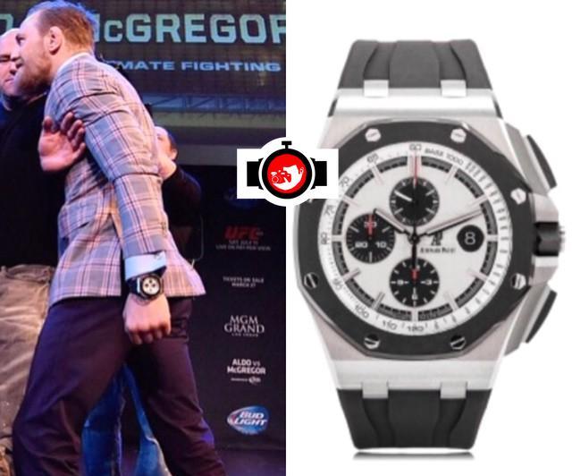 mixed martial artist Conor McGregor spotted wearing a Audemars Piguet 26400SO