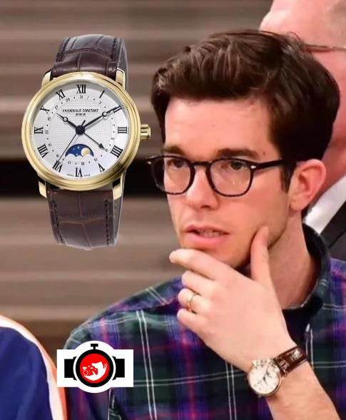 comedian John Mulaney spotted wearing a Frederique Constant 