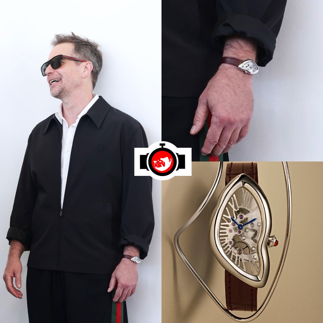 actor Sam Rockwell spotted wearing a Cartier 