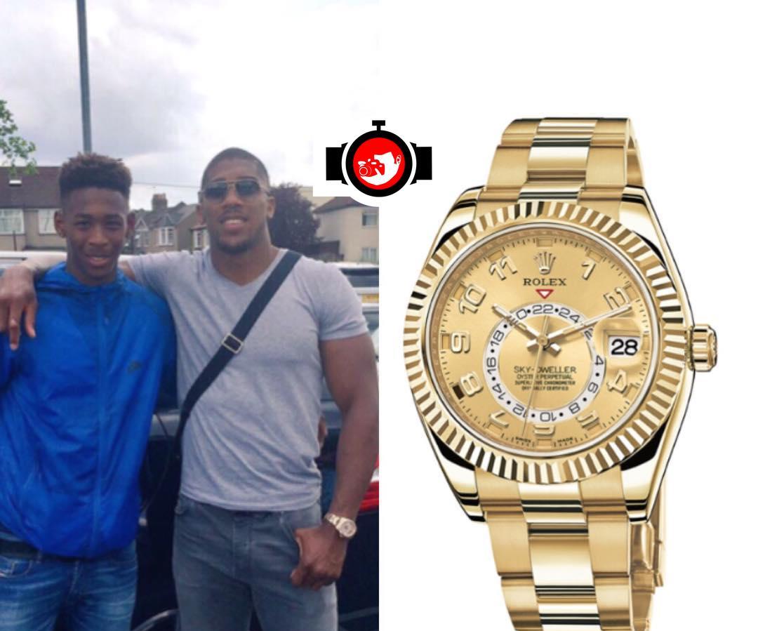 boxer Anthony Joshua spotted wearing a Rolex 
