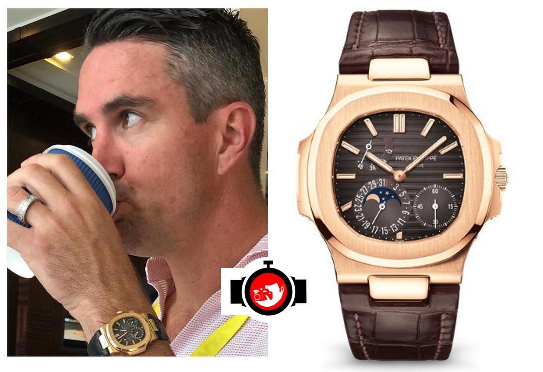 cricketer Kevin Pietersen spotted wearing a Patek Philippe 5712R