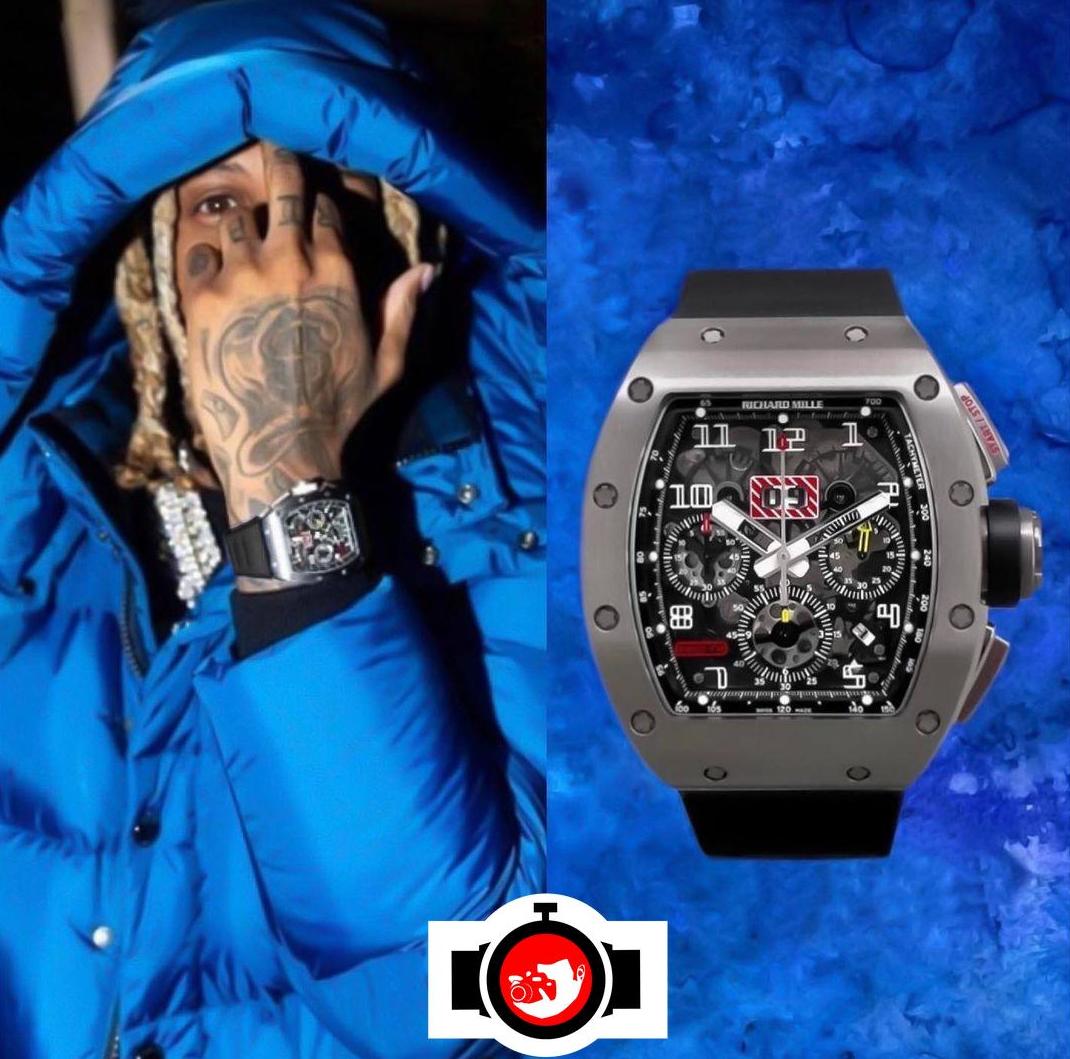 rapper Lil Durk spotted wearing a Richard Mille RM 11