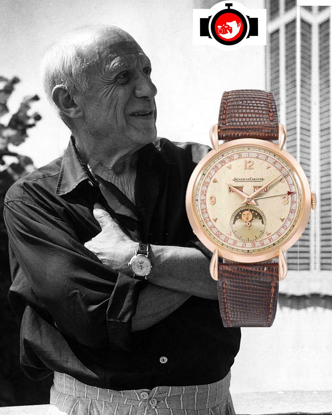 artist Pablo Picasso spotted wearing a Jaeger LeCoultre 