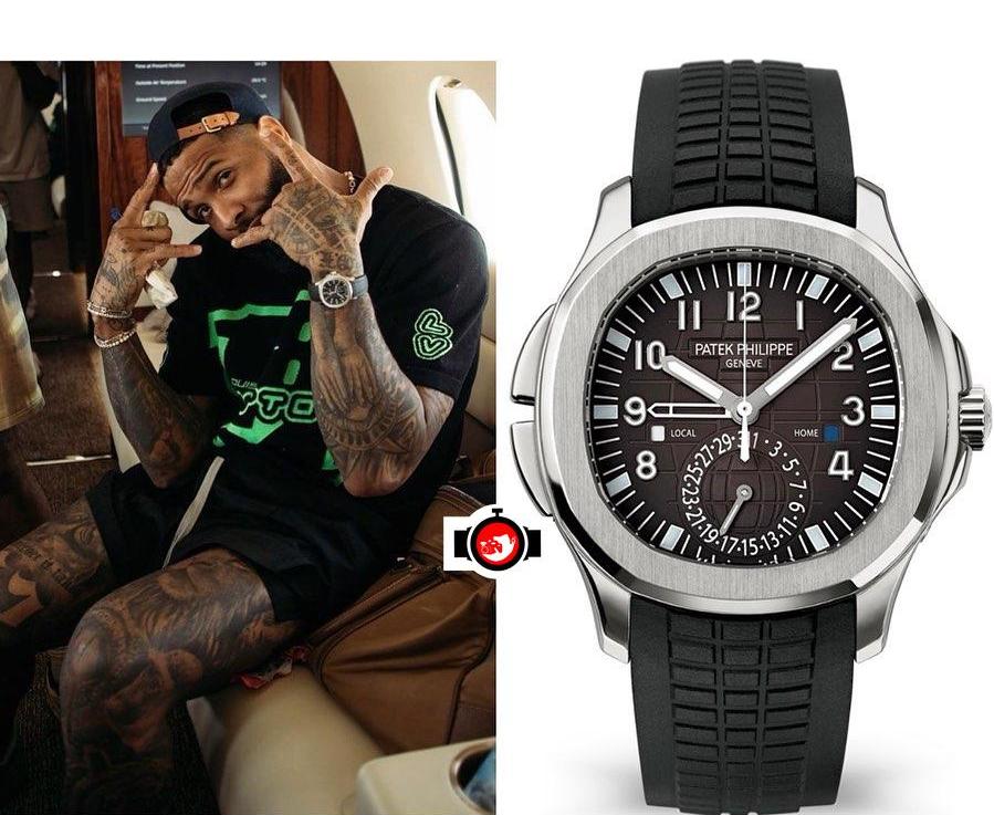 american football player Odell Beckham Jr spotted wearing a Patek Philippe 5164A
