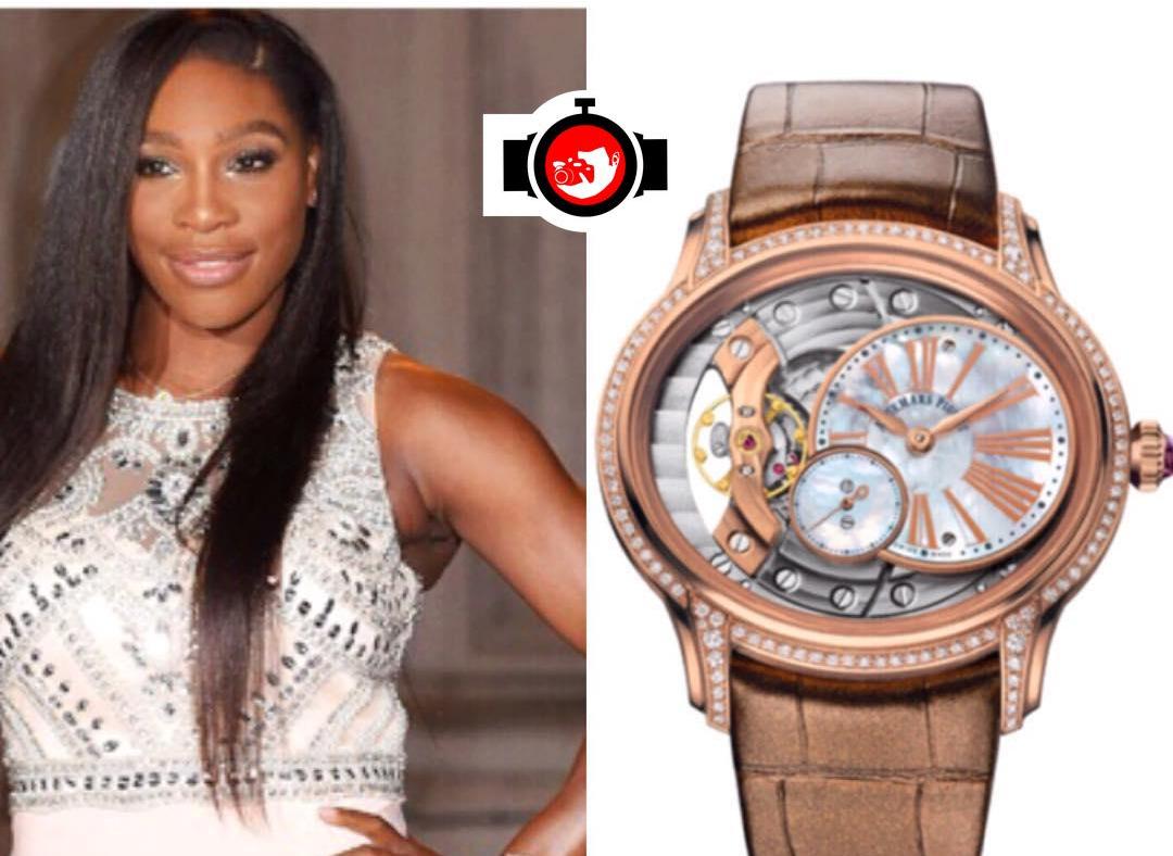 tennis player Serena Williams spotted wearing a Audemars Piguet 77247OR