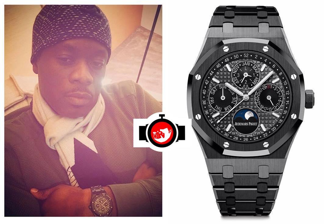 rapper Pras Michel spotted wearing a Audemars Piguet 26579CE