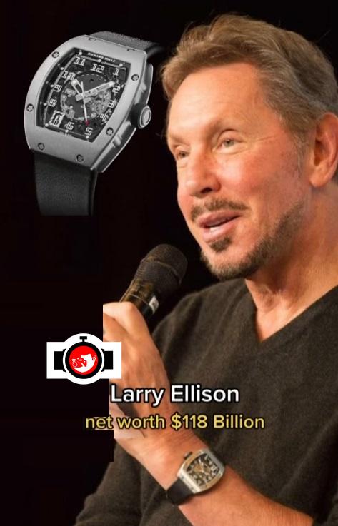 business man Larry Ellison spotted wearing a Richard Mille RM005