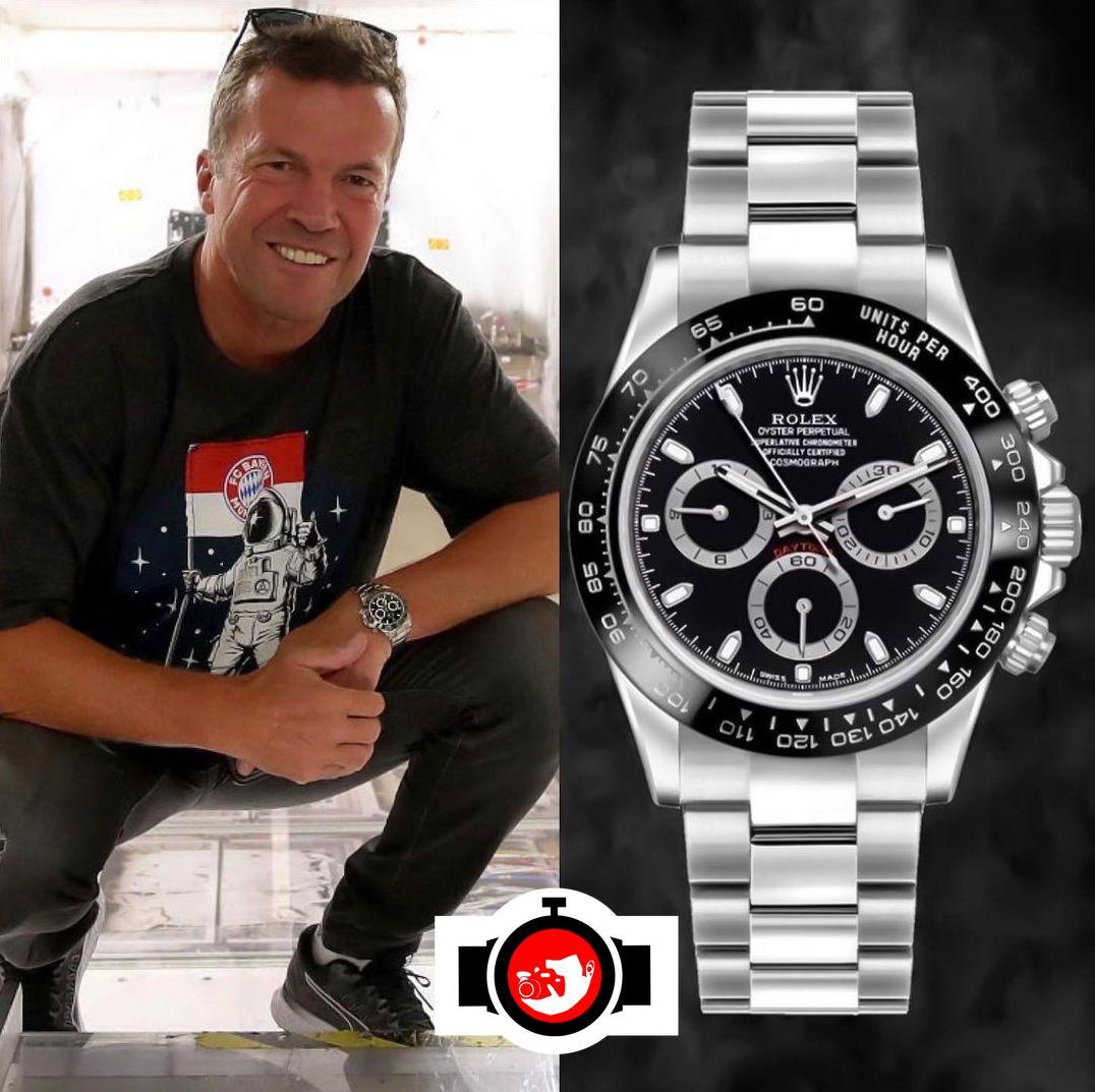 footballer Lothar Matthäus spotted wearing a Rolex 116500