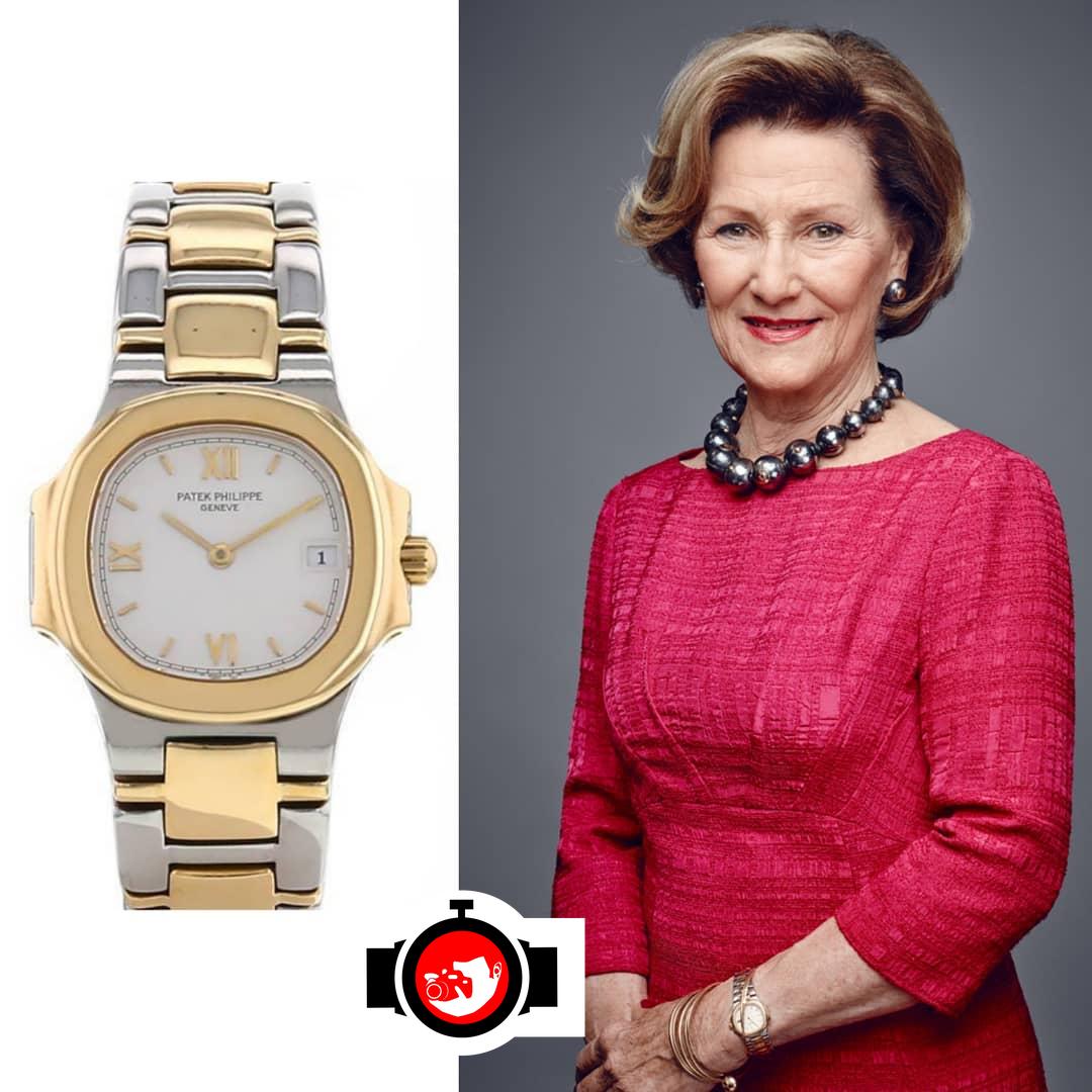 royal Queen Sonja of Norway spotted wearing a Patek Philippe 
