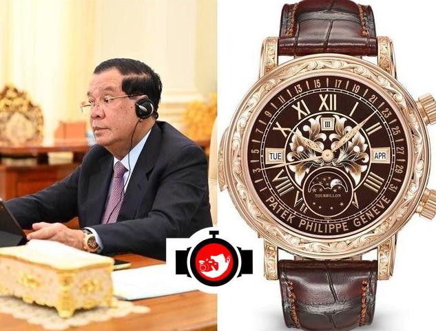 politician Hun Sen spotted wearing a Patek Philippe 6002R
