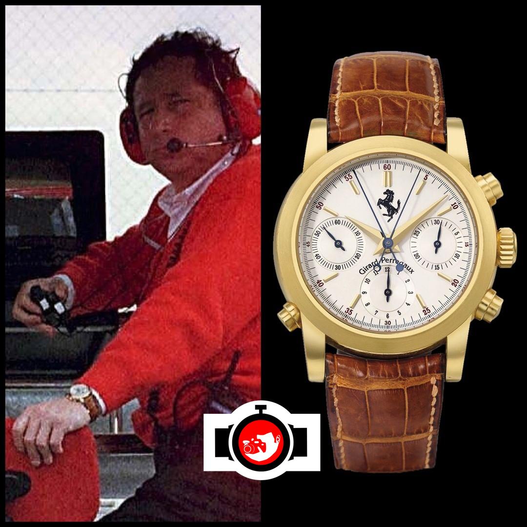 politician Jean Todt spotted wearing a Girard Perregaux 9015
