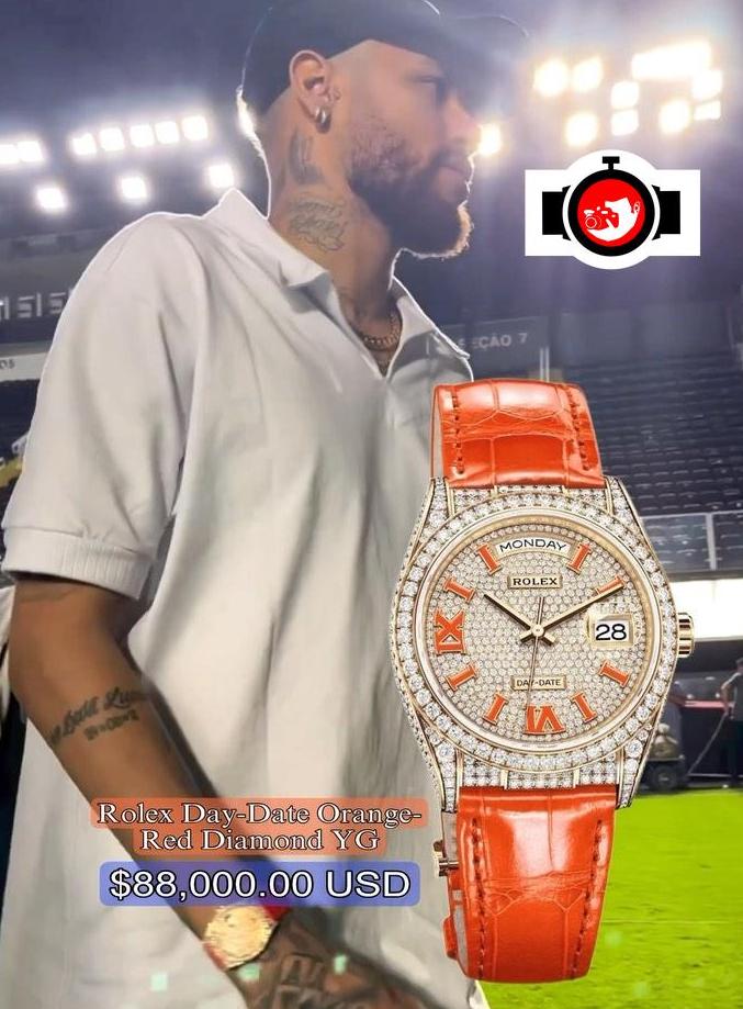 footballer Neymar Jr spotted wearing a Rolex 128158RBR