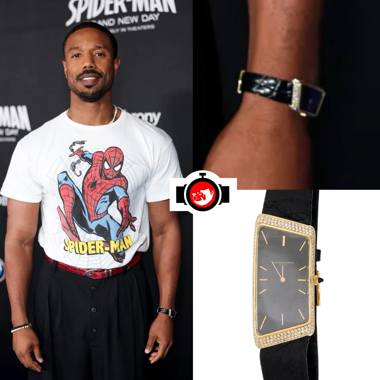 Michael B. Jordan Spotted Wearing Vacheron Constantin 1972 Prestige de la France in 18k Yellow Gold