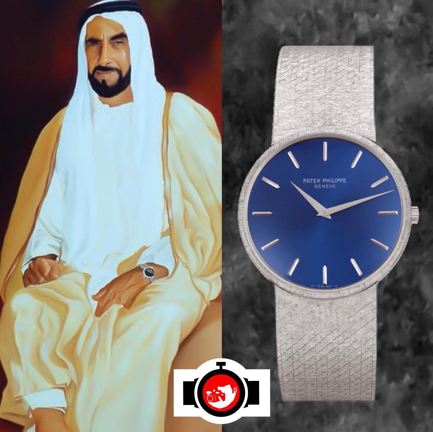 royal Zayed Al Nahyan spotted wearing a Patek Philippe 3618