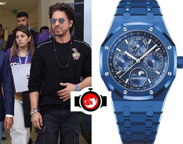 Shah Rukh Khan's Exquisite Watch Collection: Blue Ceramic Audemars Piguet Royal Oak Perpetual Calendar