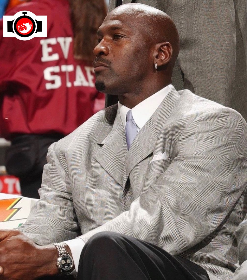 basketball player Michael Jordan spotted wearing a A. Lange & Söhne 410.308
