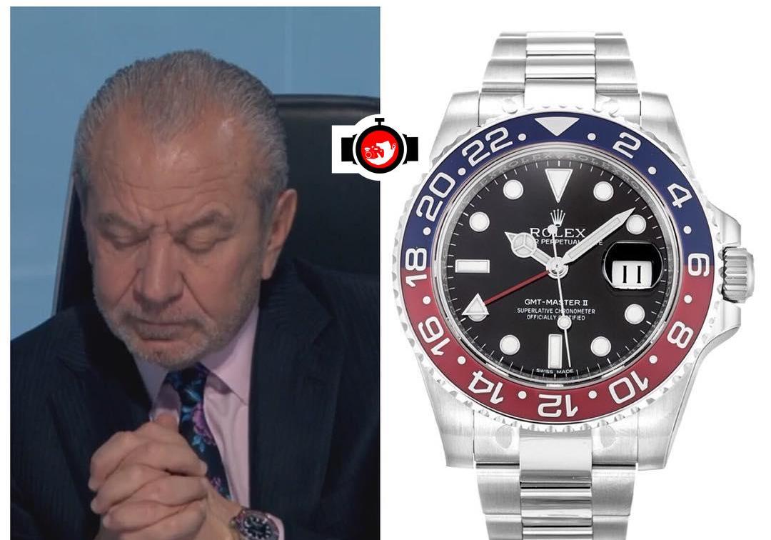 business man Alan Sugar spotted wearing a Rolex 116719