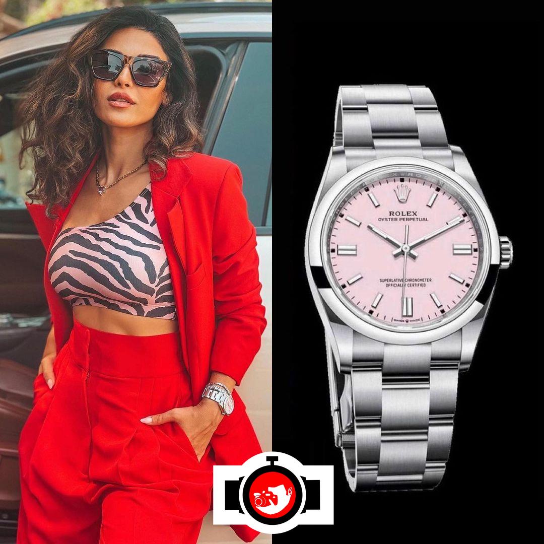 influencer Yalda Golsharifi spotted wearing a Rolex 