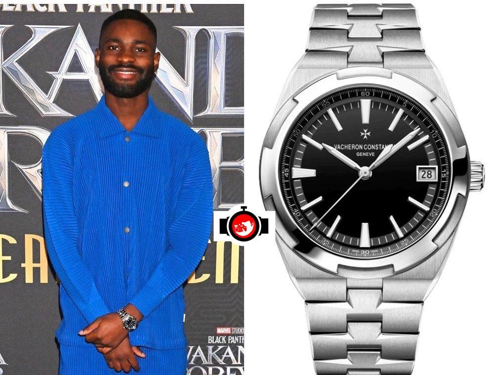 rapper Dave spotted wearing a Vacheron Constantin 4500V/110A-B483