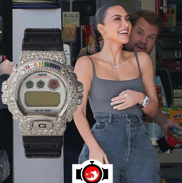 business man Kim Kardashian spotted wearing a Casio DW-6900