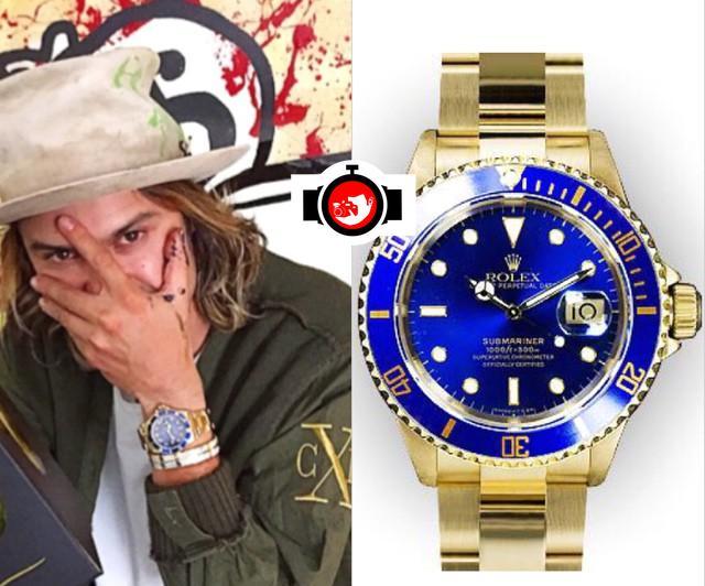 artist Alec Monopoly spotted wearing a Rolex 