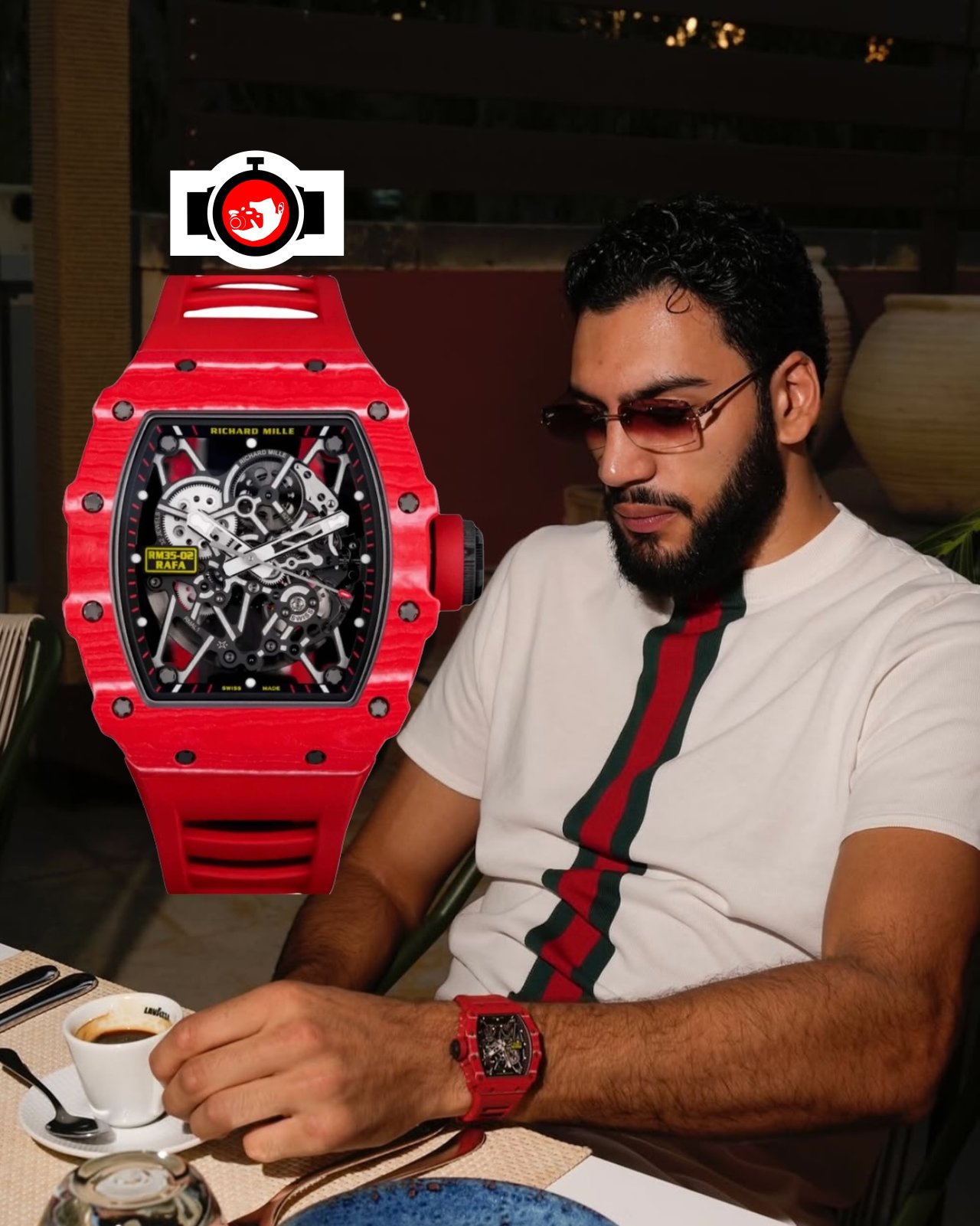 boxer Hamzah Sheeraz spotted wearing a Richard Mille RM 35-02