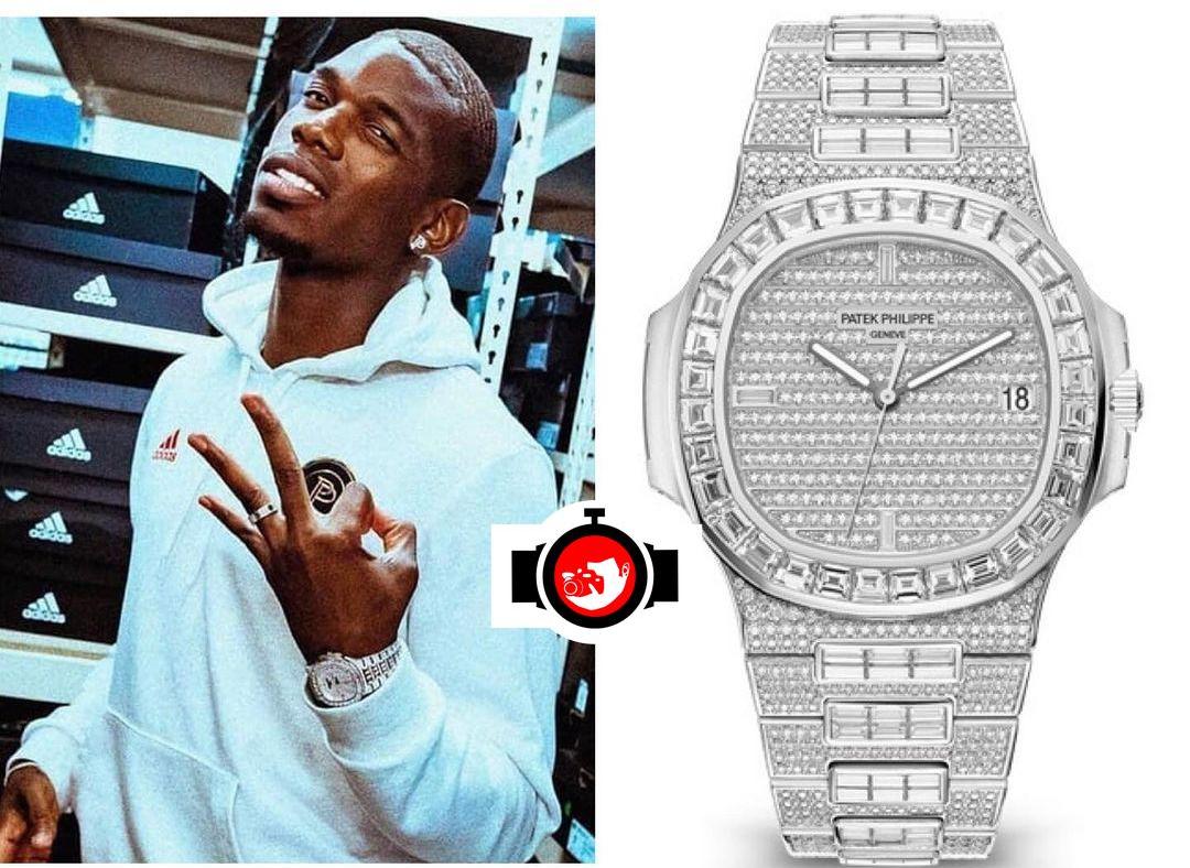 Paul Pogba's Stunning Watch Collection: The 18K White Gold Patek Philippe Nautilus with Factory Set Diamonds