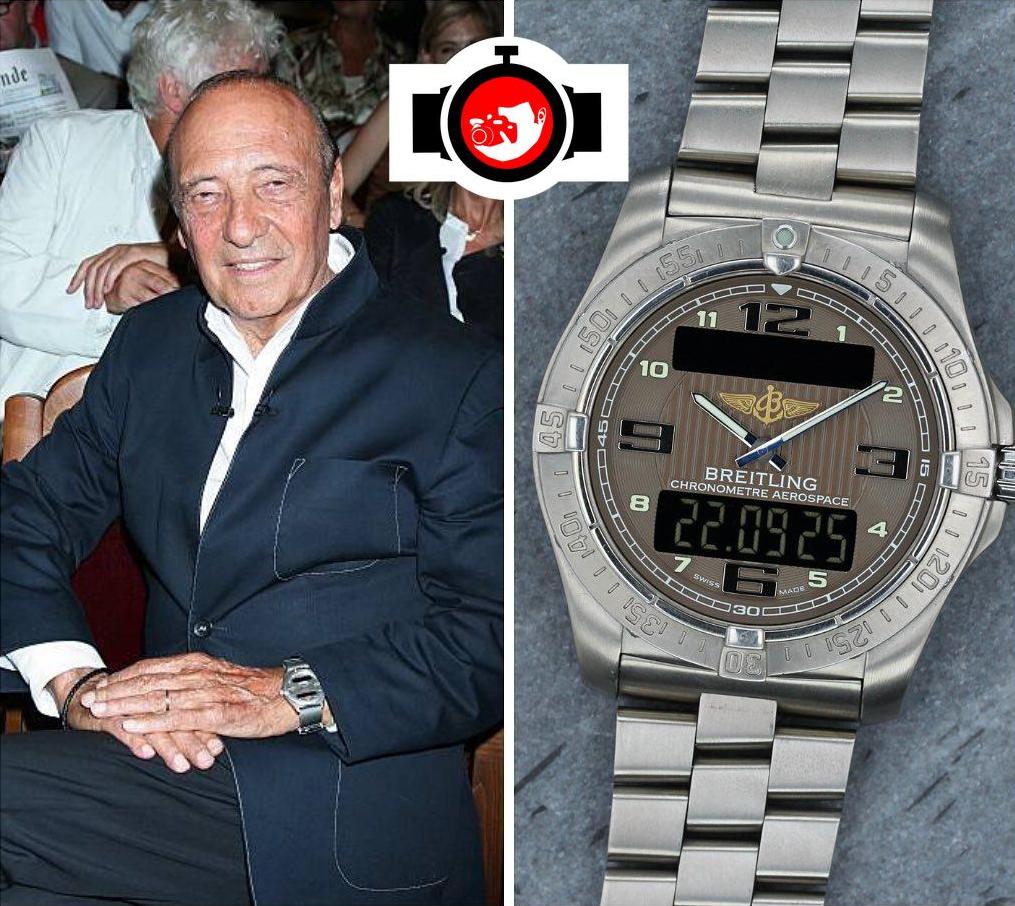 business man Jacques Séguéla spotted wearing a Breitling 