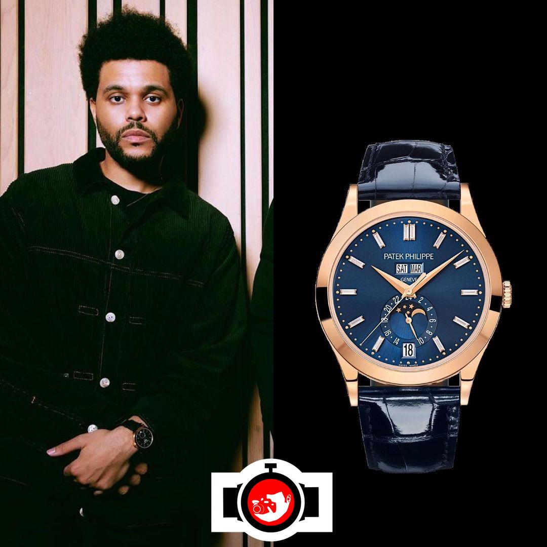 singer The Weeknd spotted wearing a Patek Philippe 5396R
