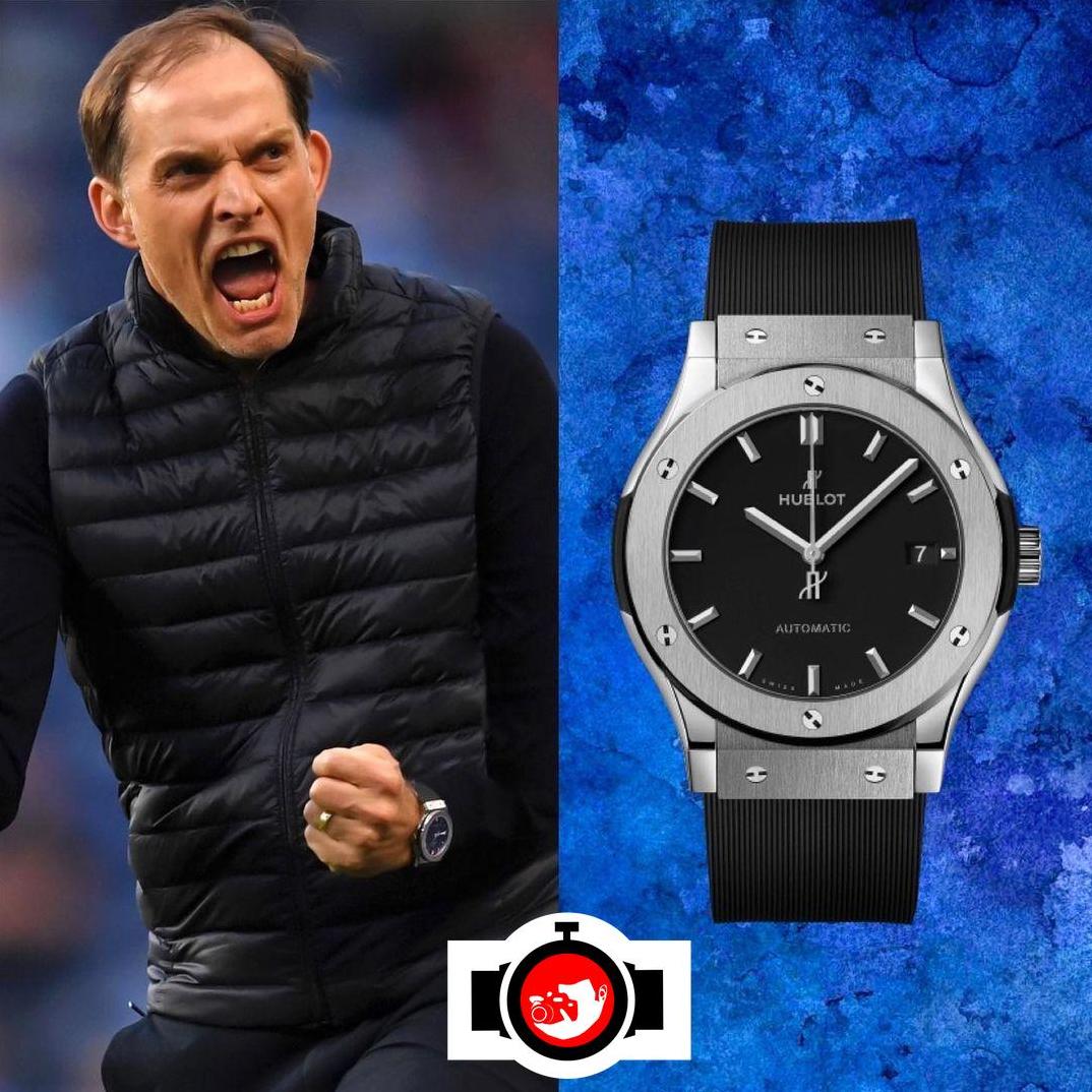 football manager Thomas Tuchel spotted wearing a Hublot 511.NX.1171.RX