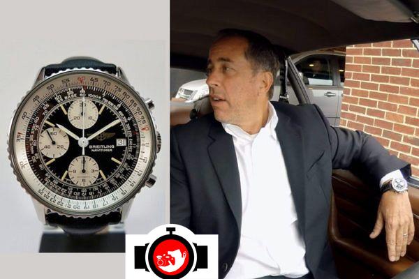 actor Jerry Seinfeld spotted wearing a Breitling 