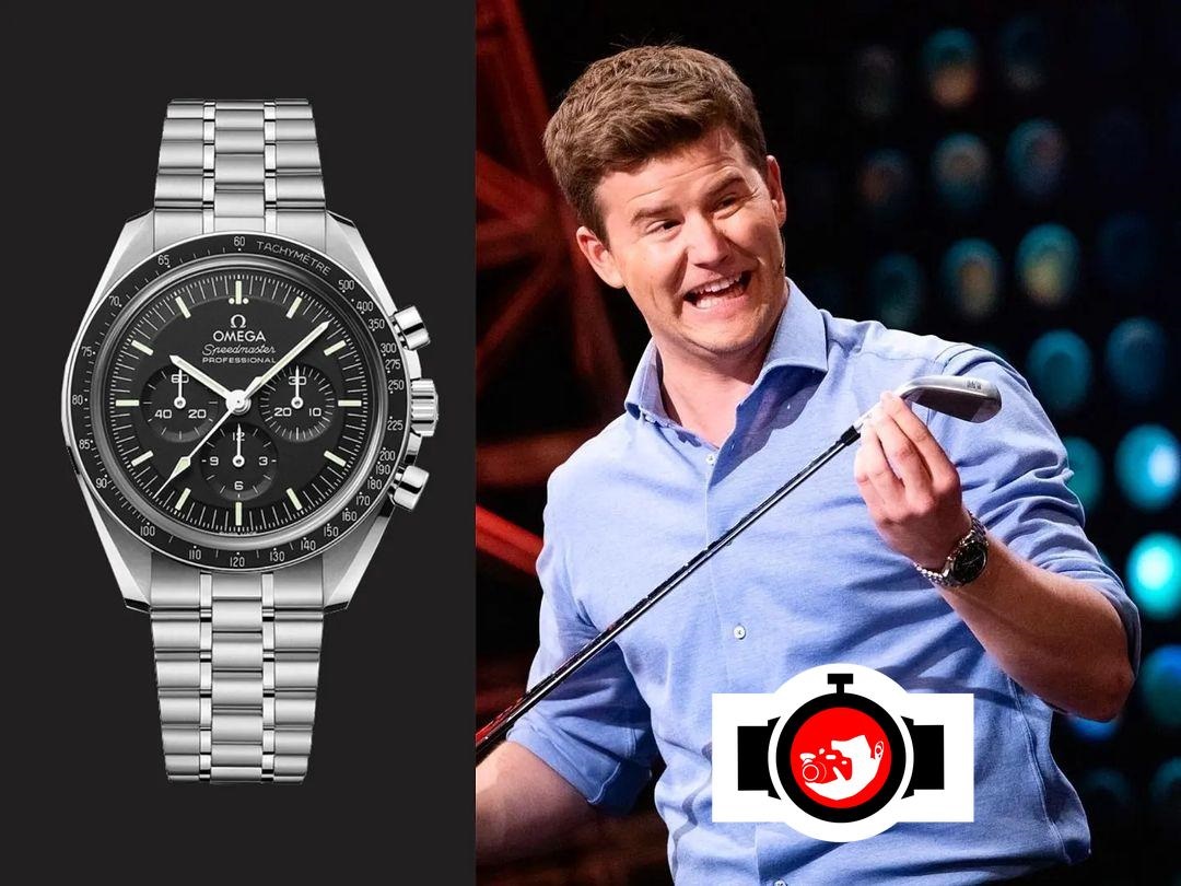 comedian Nicolay Ramm spotted wearing a Omega 