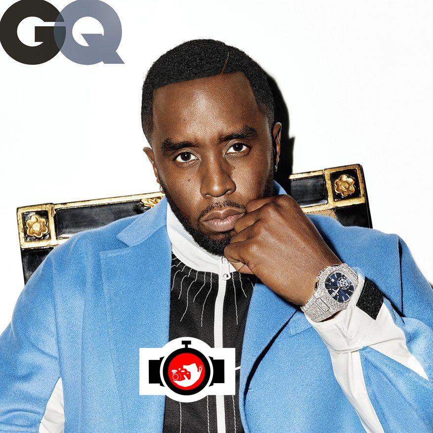 rapper Sean John Combs Puff Daddy spotted wearing a Patek Philippe 5976/1G