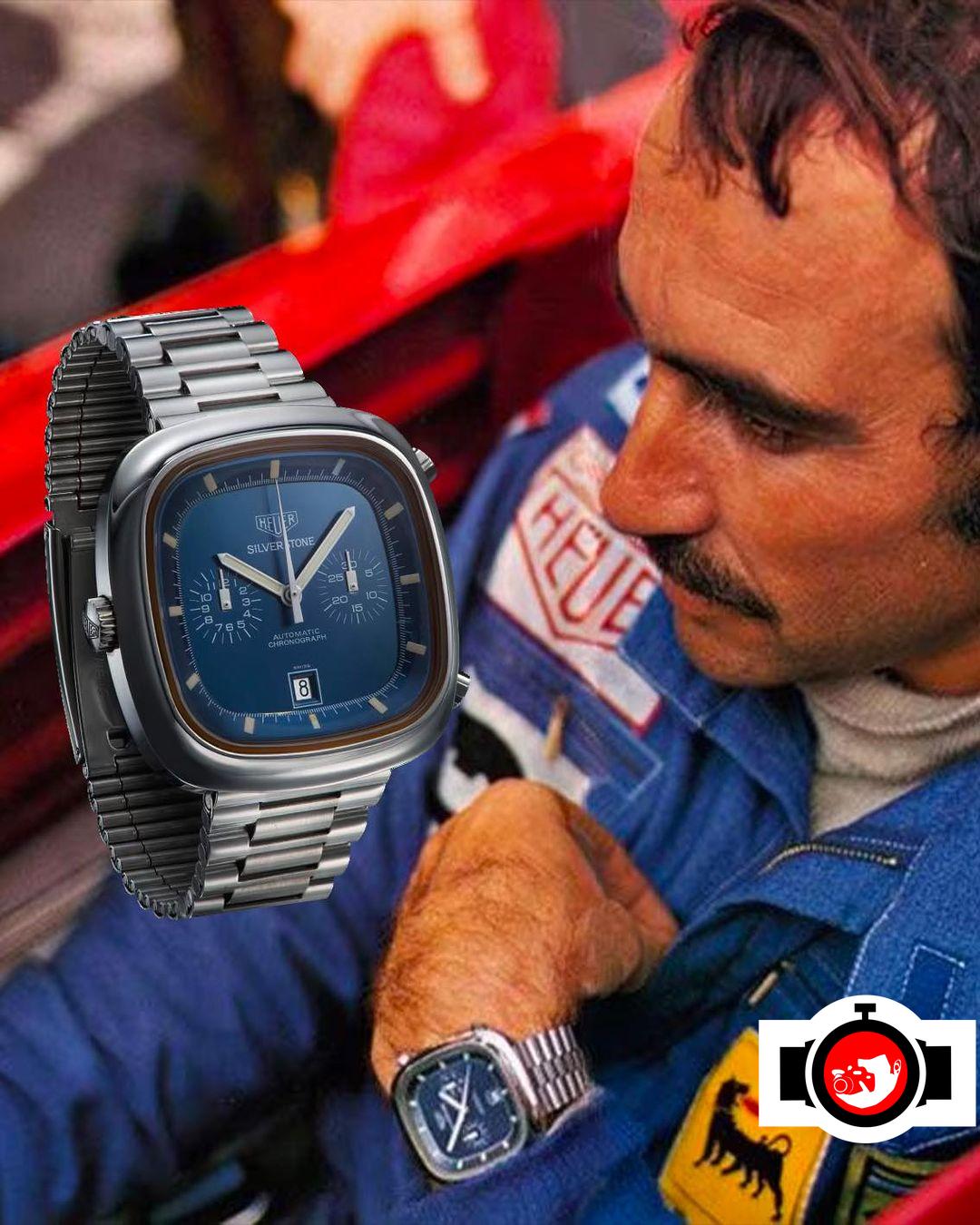 pilot Clay Regazzoni spotted wearing a Tag Heuer 