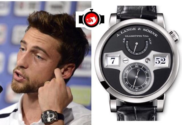 footballer Claudio Marchisio spotted wearing a A. Lange & Söhne 
