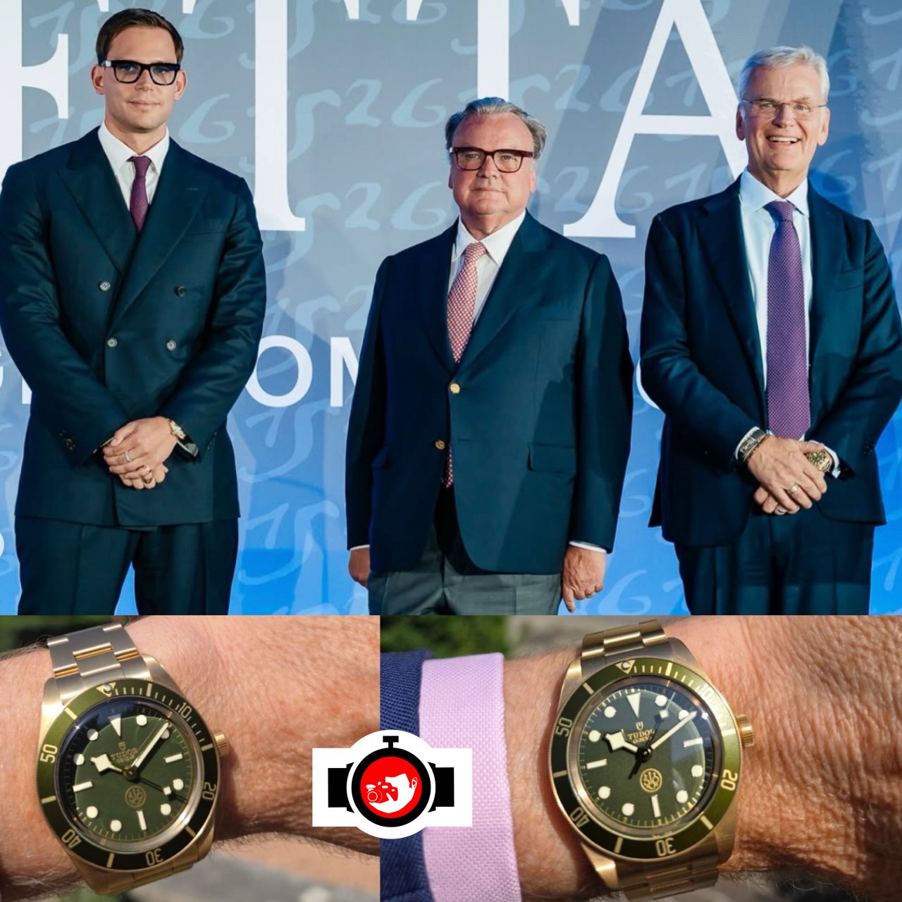entrepreneur Carlo Gussalli Beretta spotted wearing a Tudor M79018V