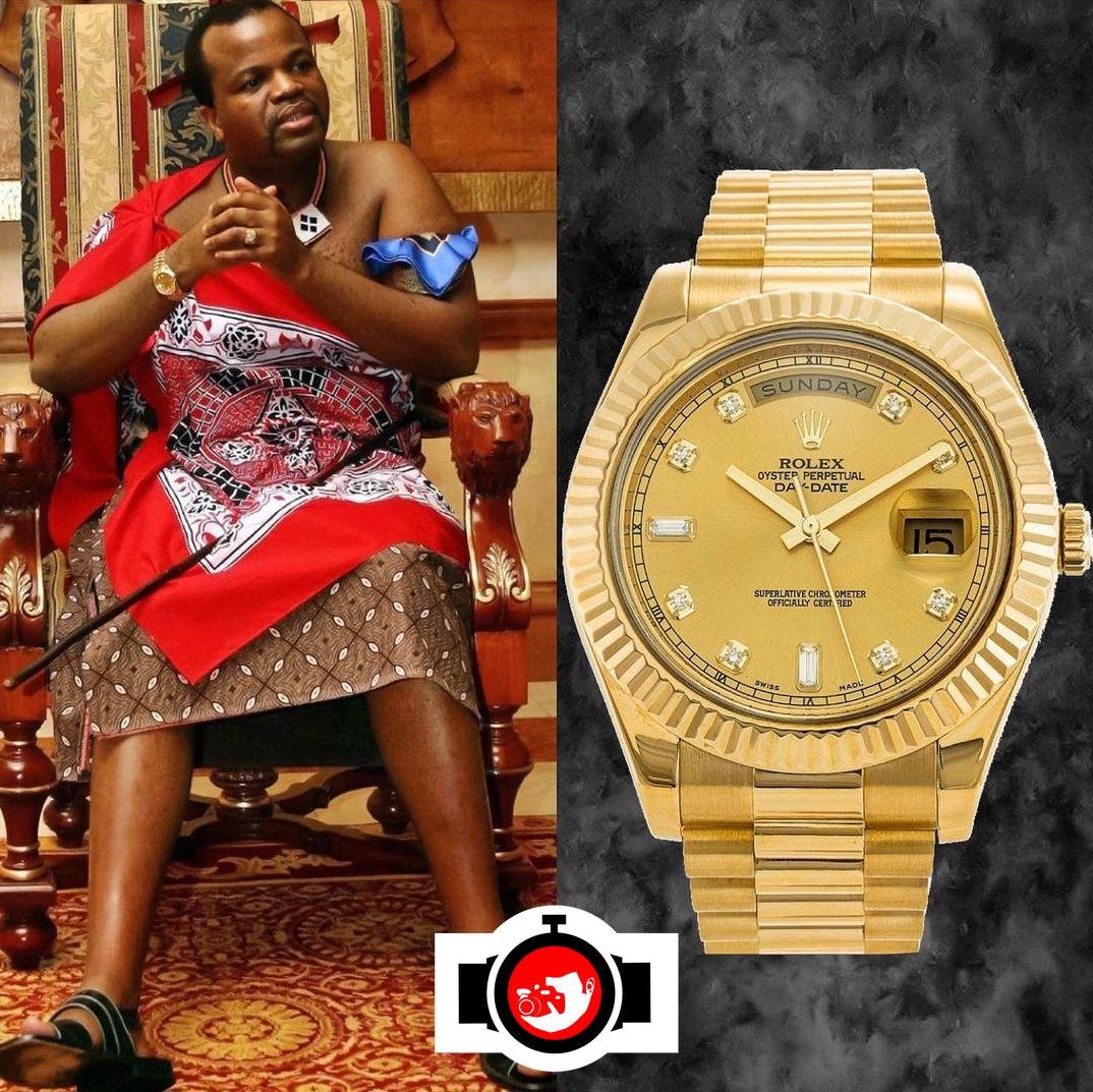 royal Mswati Iii spotted wearing a Rolex 218238