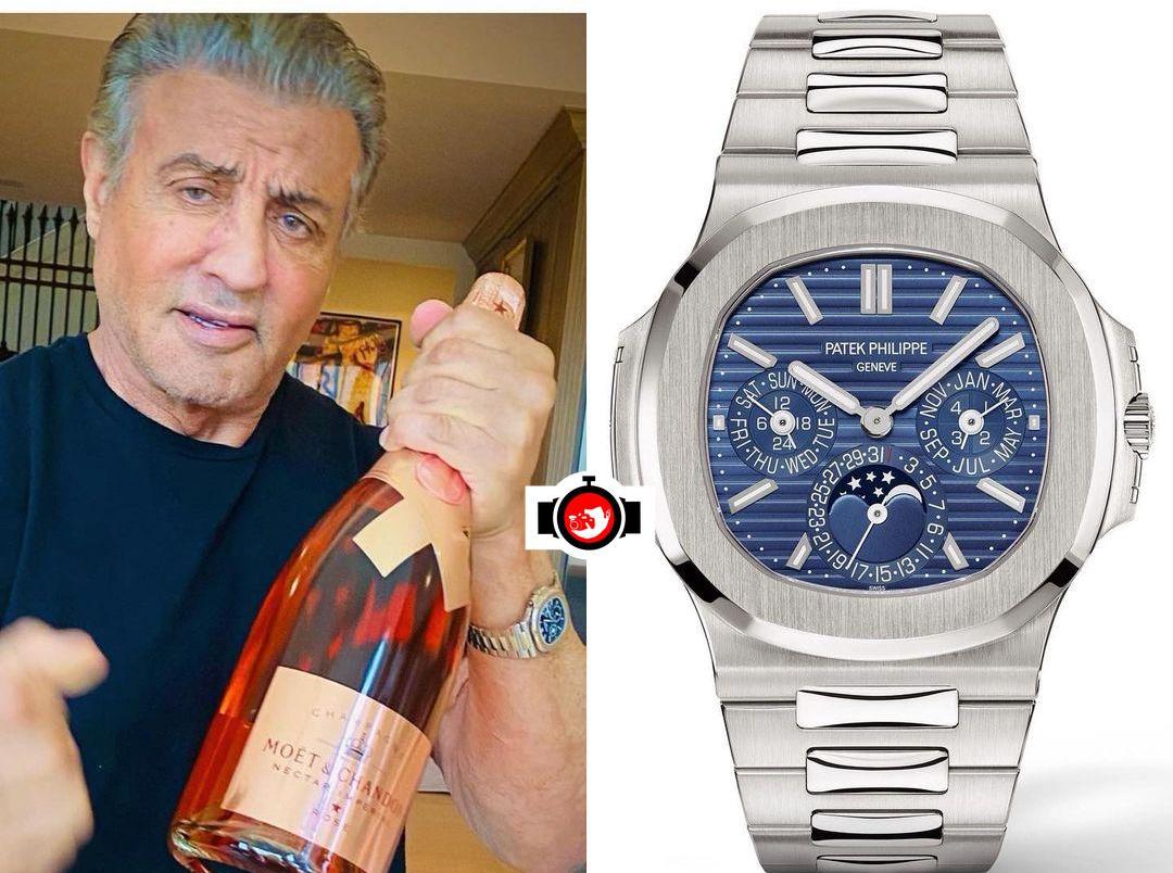Sylvester Stallone's Impressive Watch Collection: A Closer Look at the 18KT White Gold Grand Complication Patek Philippe Nautilus Perpetual Calendar