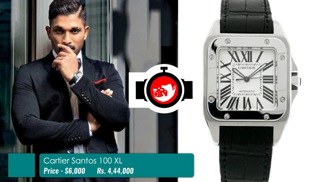 Allu Arjun's Famous Watch Collection: Cartier Santos 100 XL