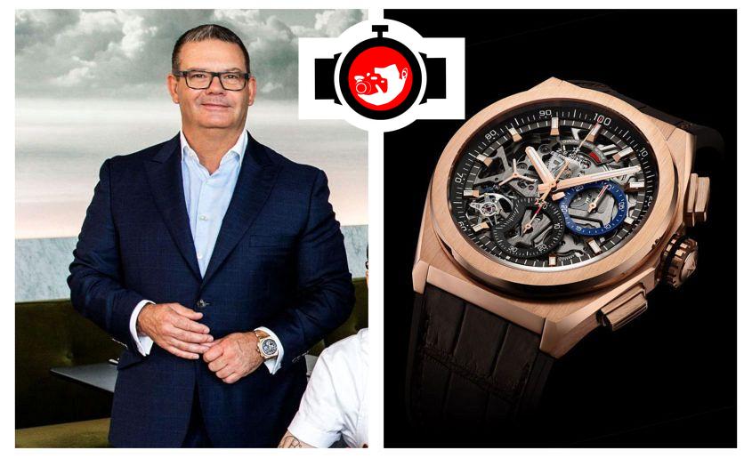 chef Gary Mehigan spotted wearing a Zenith 